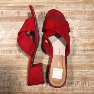 🌷🌷Dolce Vita Red Heeled Cross Sandals SZ 8.5